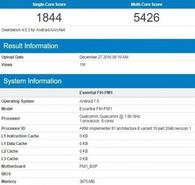 qualcomm snapdragon 835 geekbench benchmark